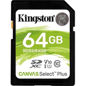 Kingston Canvas - SD Kaart - 64 GB - SDS2