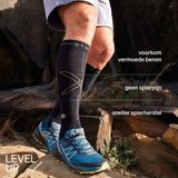 STOX - Energy Socks - Wandelsokken - Merinowol - Premium Compressiesokken - Mt 43-47