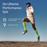 STOX Energy Socks - Compressiekousen - Zwart - 53% Polyamide, 32% Dryarn®, 15% Elastaan