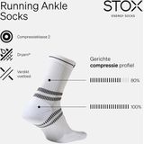 STOX - Energy Socks - Hardloopsokken - Zwart - Dryarn® - Compressie