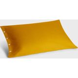 Yumeko kussensloop velvet flanel okergeel 50x70 - Biologisch & ecologisch - 1 stuk