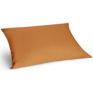 Yumeko kussensloop percal okergeel 50x70 - Bio, eco & fairtrade - 1 stuk