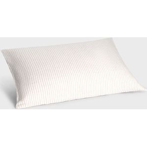 Yumeko - Kussensloop - Gewassen Linnen - Natuurlijk Gestreept - Biologisch - 1 stuk