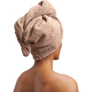 Yumeko haarhanddoek terry dusty roze - Bio, eco & fairtrade