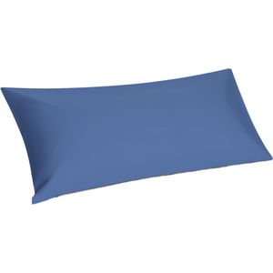 Yumeko kussensloop percal serene blauw 40x80 - Bio, eco & fairtrade - 1 stuk