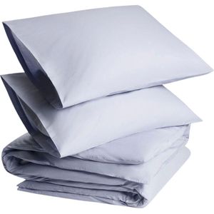 Yumeko overtrekset percal lavender blauw 240x220 + 2/60x70 - Bio, eco & fairtrade