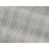 Yumeko - Pyjamashirt - Lichtgrijs/Wit Stripe - Flanel - Dames - XL