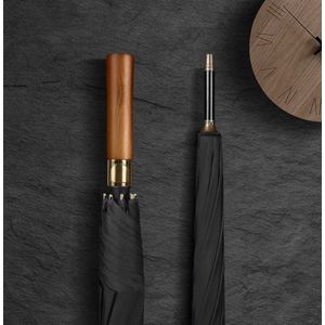 Paraplu - Stormparaplu - Golfparaplu - Windproof - Extra sterk - UV bescherming - Cadeau - 27 inch - Zwart