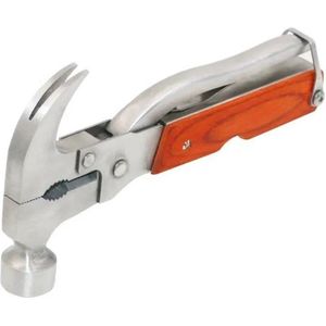 Multitool hamer - Multifunctioneel gereedschap - Outdoor zakgereedschap - Kampeer hamer - Tenthamer - Perfect voor moederdagcadeau - Geleverd met een nylon etui