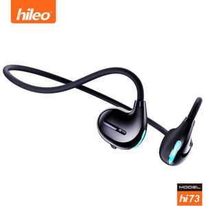 hileo hi73 - Draadloze Oordopjes - Koptelefoon - Bone Conduction – Zwart - Sport - Open-Ear - Bluetooth V5.3 oordopjes – Draadloze oortjes – Geschikt voor IOS/Android