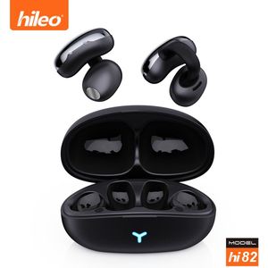 hileo hi82 - Draadloze Oordopjes met Oplaadcase – Zwart - Ear clip Air Conduction - Sport - Open-Ear - Bluetooth V5.3 – Draadloze oortjes – Geschikt voor IOS/Android