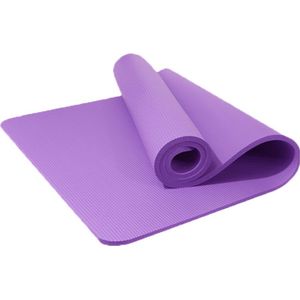 Fitnessmat - Yogamat - Sportmat - 185x80x1.5 cm - Antislip - Extra dik - Gratis opbergtasje en draagriem - Paars