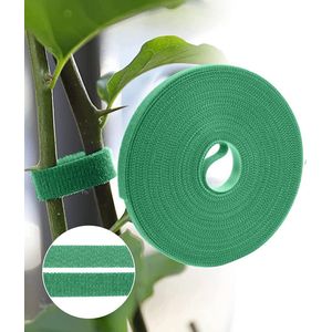 Klittenband Plantenbinders 10mm x 5 meter – Set Van 2 Stuks – Plantensteun – Plantenbinder – Plantenstok – Binddraad – Plantenclips – Plantenklemmen – Plantenbinders – Plantenringen – Plant Klittenband - Planten