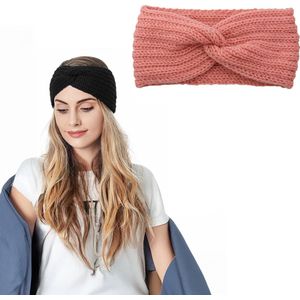 Consumerce® Winter Haarband Roze – Hoofdband Dames – Hoofd Band Meisje – Hoofdbanden – Diadeem – Haarbanden – Sport – Make Up - Bandana