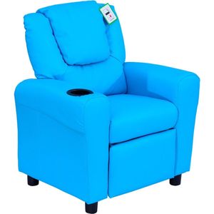 Kinderstoel - Kinderzetel - Kindersofa - Kinderbankje - Relaxstoel - Blauw - 62 x 56 x 69 cm