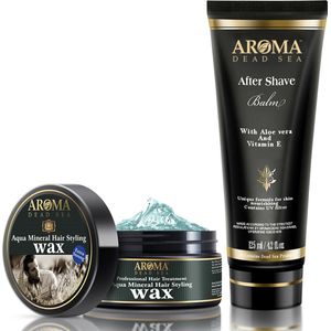 Cadeauset voor mannen - Aftershave Balsem + Haarwax