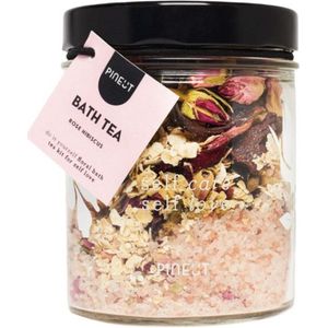 Pineut® Badzout Roos & Hibiscus - Cadeau Vrouw - Badkristallen - Maak je eigen Bad Thee - Verwen Cadeau - Ontspannen en Genieten