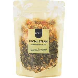 Pineut ® Facial Steam Chamomile & Peppermint - Pouchbag - Refill - Maak je eigen stoombad voor je gezicht - Kruiden voor in bad - DIY Cadeau - Cadeau voor haar - Verwen Cadeau - Ontspannen Genieten