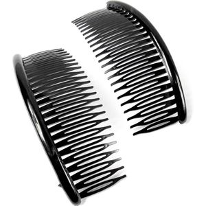 Haarkam-Zijkam zwart groot