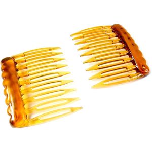 Haarkam-Zijkam lichtbruin mini