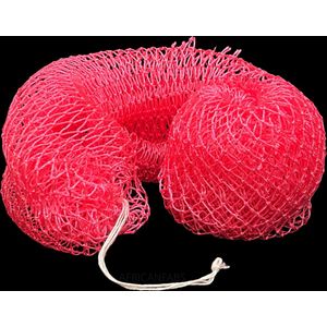 AfricanFabs® Afrikaanse spons / net sponge - traditionele SAPO spons / Ghanese scrub spons - Donker Roze