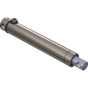 Enkelwerkende hydraulische Cilinder plunjer compleet met bevestigingen 50/40/250
