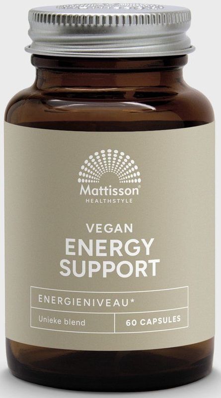 Mattisson - Energy Support - Zwarte Maca, Guarana, Cordyceps, Magnesium - 60 Capsules