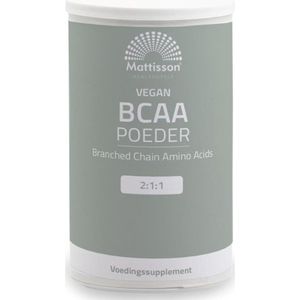 Mattisson - Vegan BCAA Poeder - Branched Chain Amino Acids - Essentiële Aminozuren BCAA Supplement - 250 Gram