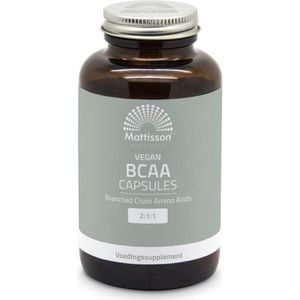 Mattisson - Vegan BCAA Capsules - Branched Chain Amino Acids - Essentiële Aminozuren BCAA Supplement - 120 Capsules