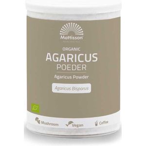 Mattisson - Biologisch Agaricus Poeder - Agaricus Bisporus Voedingssupplement - 200 Gram