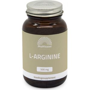 Mattisson l-arginine 500mg  60 Vegetarische capsules