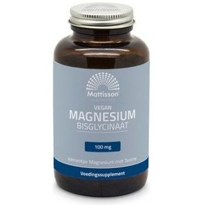 Mattisson Magnesium bisglycinaat 100 mg elementair 180 tabletten