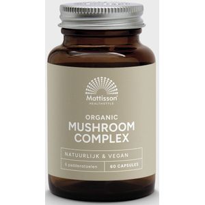 Mattisson - Biologisch Paddenstoelen (Mushroom) Complex - 60 capsules