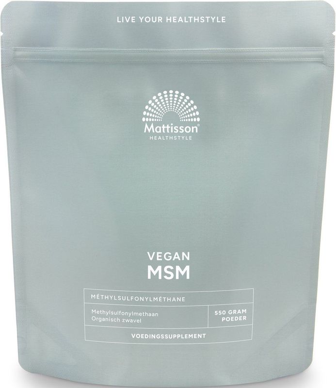 Mattisson - Vegan MSM Poeder - Glucosamine - 250 Gram - Organisch