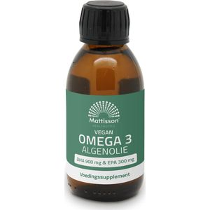 Mattisson - Vegan Algenolie Vloeibaar 1200mg - Omega 3 - 150 ml
