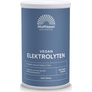 Mattisson - Elektrolyten Poeder - Natuur - Vegan - 300 Gram