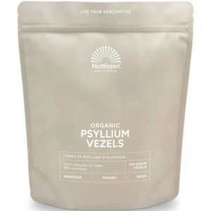 Mattisson HealthStyle - Organic Psylliumvezels - 750 gram - Natuurlijke Vezels