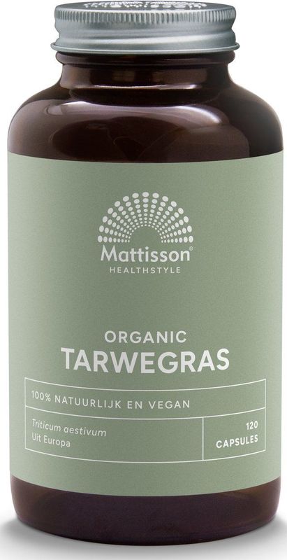 Mattisson HealthStyle - Organic Tarwegras Capsules - 120 Stuks - Biologisch