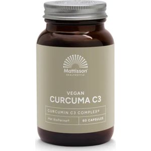 Mattisson - Curcuma C3 - Vegacapsules - 60 stuks - Met BioPerine®
