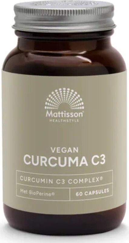 Mattisson - Curcuma C3 - Vegacapsules - 60 stuks - Met BioPerine®