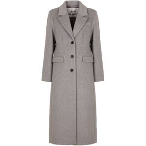 Giacomo - Wollen Manteljas - Grey Denim - Geschikt voor Herfst en Winter