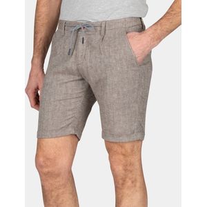 New Zealand - Brodie - Korte Broek - Bruin Gemêleerd - Linnen Katoen