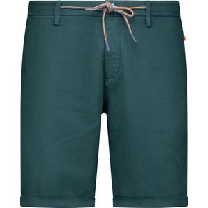 Katoenen New Zealand Bermuda - Donkergroen - 73% Katoen 27% Linnen