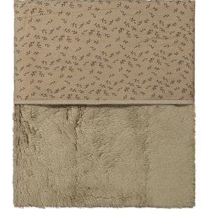 Snoozebaby - Ledikantdeken - Hazel Brown - 100% Biologisch Katoen