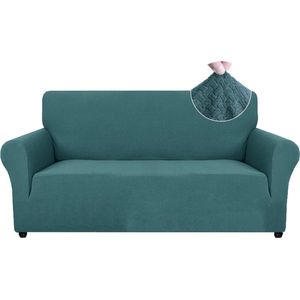 Bankhoes - Stretch Bankhoes 2 Zits, Elastische Bankhoezen Voor Woonkamer, 1 Stuks Universele Rekbare Armsteun Sofahoes Met Anti-slip Schuim, Krasbestendig Meubelhoes Voor Bank, Turquoise