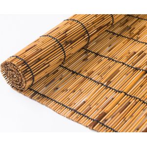 Rolgordijn donker riet 180 x 220 cm