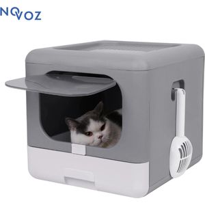 Zelfreinigende Kattenbak - Automatische kattenbak - Kattenbak Zelfreinigend – Grijs