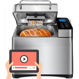 Fornello Broodbakmachine - Incl. Uitlegvideo’s - PFAS vrij - Keramisch - Broodmachine - Glutenvrij