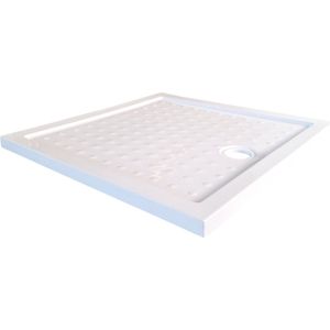 WOON-DISCOUNTER.NL - Douchebak Siva vierkant 100 x 100 x 5 cm (Wit) - - 991205