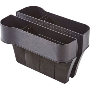 Auto Organizer Luxe - Zwart - 2 Stuks - Bekerhouder - Telefoonhouder